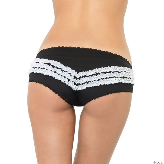 Black French Briefs Women's Halloween Costume Accessory Party Underwear