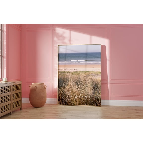 French Brittany Beach Vintage Seascape Photography, Unframed Paper Poster 8x10in