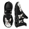 thumbnail image 1 of French Bull Terrier Platform Sneakers Black Knitted Casual Shoes For Female Bulldog Designer Blade Shoes Zapatos Hot, 1 of 5