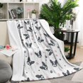 thumbnail image 1 of French Bulldog Blanket,Comfortable Soft Lamb Wool Throw Blanket,All Season,Warm Lightweight Blankets for Sofa Bed Couch Living Room Chair,50"x60", 1 of 4