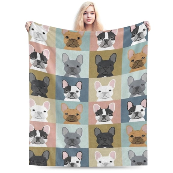 French Bulldog Blanket Gifts Super Soft Bulldog Dog Throw Blanket 50x40