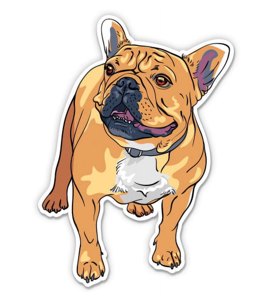 French Bulldog Brown Tan 8 Vinyl Sticker For Car Laptop I Pad Waterproof Decal Walmart