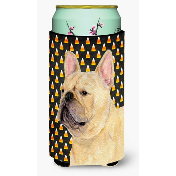 French Bulldog Candy Corn Halloween Portrait Tall Boy Hugger