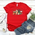thumbnail image 1 of French Bulldog Christmas Holiday Coffee T-Shirt, 1 of 7