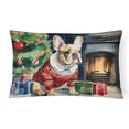 thumbnail image 1 of French Bulldog Cozy Christmas Throw Pillow DAC2661, 1 of 4