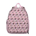 thumbnail image 1 of French Bulldog Cute Bone Paw Print Backpack Backpack for School,Cute School Bag,Schoolbag with Adjustable Shoulder Straps & Padded Back,13.8"x11.4"x6", 1 of 6