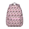 thumbnail image 1 of French Bulldog Cute Bone Paw Print Backpack for School,Cute School Bag,Schoolbag with Adjustable Shoulder Straps & Padded Back,15.3"x11"x7.1"., 1 of 6