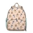 thumbnail image 1 of French Bulldog Dog Backpack Backpack for School,Cute School Bag,Schoolbag with Adjustable Shoulder Straps & Padded Back,13.8"x11.4"x6", 1 of 6