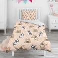 thumbnail image 1 of French Bulldog Dog Duvet Cover and Pillowcase Set for Single Bedding, Bedroom Accessories for Kids Teens, 1 of 5