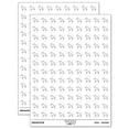 thumbnail image 1 of French Bulldog Dog Outline 200+ Round Stickers - White - Matte Finish - 0.50" Size, 1 of 3