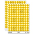 thumbnail image 1 of French Bulldog Dog Outline 200+ Round Stickers - Yellow - Matte Finish - 0.50" Size, 1 of 3