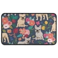 thumbnail image 1 of French Bulldog Dog and Pioneer Flower Door Rugs,Washable Non Slip Door Mats Indoor,Decorative Door Mats,Entry Mat Indoor for Entrance,Bedroom,Kitchen,Bathroom,30"x17", 1 of 6