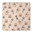thumbnail image 1 of French Bulldog Dog Square Fitted Tablecloth with Elastic Edge,Square Table Cover,Washable Elastic Table Cover for Home Kitchen Party Decor 34"x34", 1 of 6