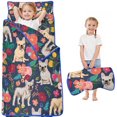 thumbnail image 1 of French Bulldog Dog and Pioneer Flower Toddler Nap Mats for Kids Preschool,Sleeping Mat Bag or Kids,Toddler Sleeping Bag,Toddler Nap Mat or Daycare, 1 of 6