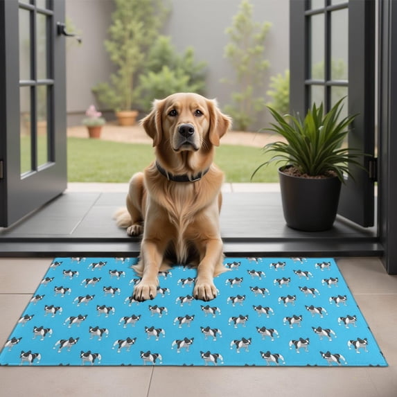 French Bulldog Door Rugs,Washable Non Slip Door Mats Indoor,Decorative Door Mats,Entry Mat Indoor for Entrance,Bedroom,Kitchen,Bathroom,20"x32"