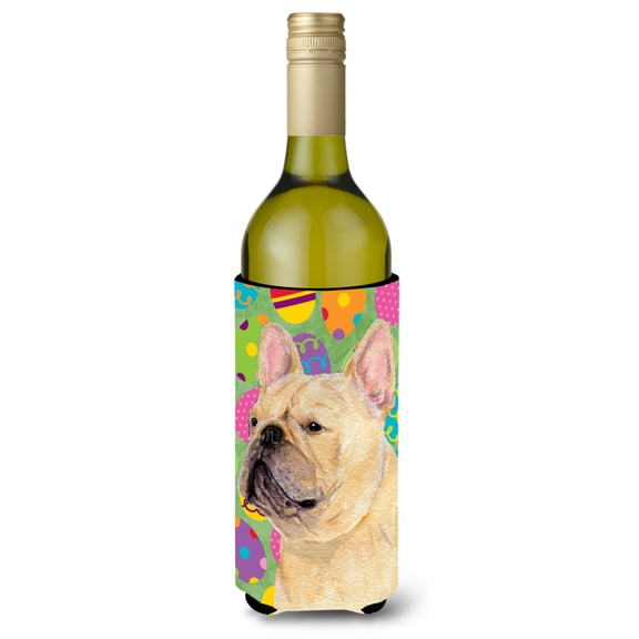 French Bulldog Easter Eggtravaganza Wine Bottle Hugger