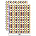 thumbnail image 1 of French Bulldog Face 200+ Round Stickers - Rainbow - Matte Finish - 0.50" Size, 1 of 3