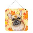 thumbnail image 1 of French Bulldog Fall Wall or Door Hanging Prints Yellow, 1 of 1