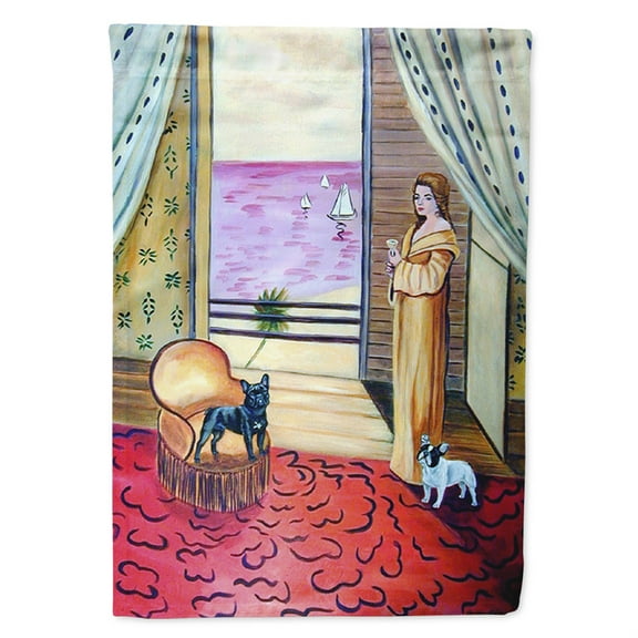 French Bulldog Flag Canvas House Size