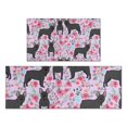 thumbnail image 1 of French Bulldog and Flower Kitchen Rugs Sets Of 2,Anti Fatigue Kitchen Mat Rugs Non Slip Washable,Decorative Kitchen Floor Mats for Kitchen,Sink,Laundry,17"x30"+17"x47", 1 of 7