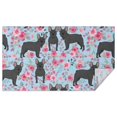 thumbnail image 1 of French Bulldog and Flower Rectangle Tablecloth 60"x102",Waterproof Polyester Rectangle Table Cloth, Wipeable Spillproof Polyester Tablecloth for Dining, Camping, Indoor and Outdoor, 1 of 6