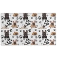 thumbnail image 1 of French Bulldog Footprint Door Rugs,Washable Non Slip Door Mats Indoor,Decorative Door Mats,Entry Mat Indoor for Entrance,Bedroom,Kitchen,Bathroom,17"x30", 1 of 6