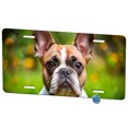 thumbnail image 1 of French Bulldog Frenchie Dog Photo Metal Novelty License Plate, 1 of 7
