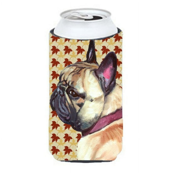 French Bulldog Frenchie Fall Leaves Tall Boy Hugger