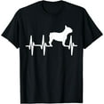 thumbnail image 1 of French Bulldog Frenchie Heartbeat Dog Mom Dad Pet Gift T-Shirt, 1 of 4