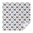 thumbnail image 1 of French Bulldog with Glasses White Square Tablecloth,Waterproof Square Table Cover,Wipeable Spillproof Washable Table Cover for Home Kitchen Party Decor 42"X42"(107x107cm), 1 of 6