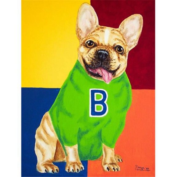 French Bulldog Go Team Flag Garden Size