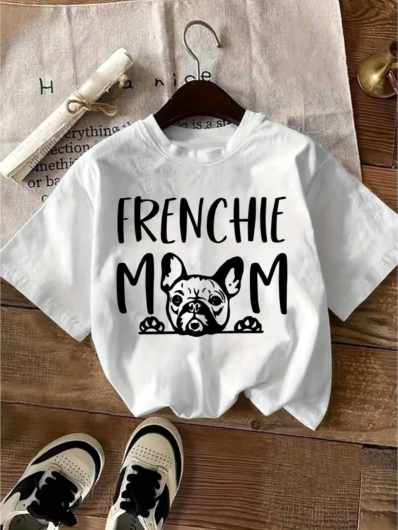T-shirt Bouledogue Français Brodé pour Femme main image 1