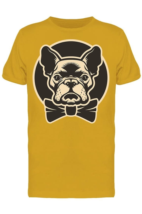 French Bulldog Head Graphic T-Shirt Men -Image by Shutterstock, Male Small