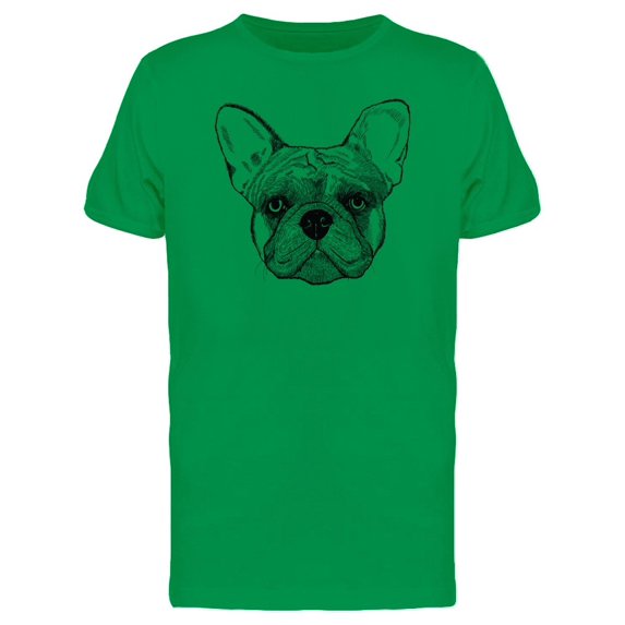 French Bulldog Head Ink Style Tee Men's -Image by Shutterstock