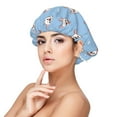 thumbnail image 1 of French Bulldog Head Silk Bonnet for Sleeping Women Men, Adjustable Elastic Satin Bonnet Bonnet for Sleeping, Soft Similar Silk Curly Cuteness Hair Bonnet for Sleeping, 1 of 7