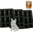 thumbnail image 1 of French Bulldog Ice Mold - 3D Silicone Dog Shape Ice Tray, 9 Hole Molds with Homemade Drink Decoration, Fun Cute Novelty Animal Shape 3D Popsicle Molds for Bulldog Lover, Whiskey Party Drinks, 1 of 6