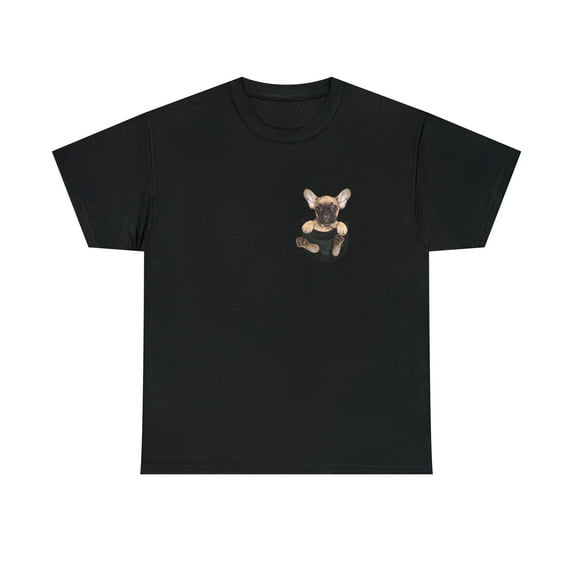 French Bulldog In Pocket T-shirt