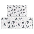 thumbnail image 1 of French Bulldog Kitchen Rugs Sets Of 2,Anti Fatigue Kitchen Mat Rugs Non Slip Washable,Decorative Kitchen Floor Mats for Kitchen,Sink,Laundry,17"x30"+17"x47", 1 of 7