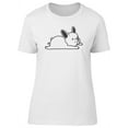 thumbnail image 1 of French Bulldog Laying On Belly Tee Women's -Image by Shutterstock, 1 of 2