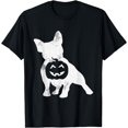 thumbnail image 1 of French Bulldog Lazy Halloween Costume Cute Frenchie Pumpkin T-Shirt, 1 of 4
