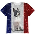 thumbnail image 1 of French Bulldog Live Forever Flag All Over Youth T Shirt Multi YSM, 1 of 2