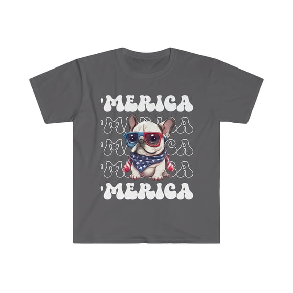 French Bulldog 'Merica Patriotic T-Shirt French Bulldog 4th of July