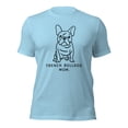 thumbnail image 1 of French Bulldog Mom T-Shirt,Cute Dog Lover Gift,Pet Owner Tee (Ocean Blue, 2XL), 1 of 1