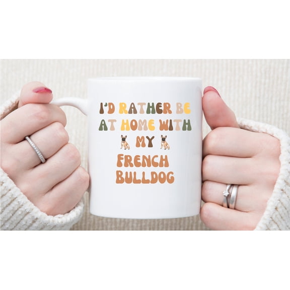 French Bulldog Mug, Frenchie Love Mug, French Bulldog Gift, French Bulldog Owner Gift, French Bulldog Mum Coaster, Dog Lover's Coffee Mug