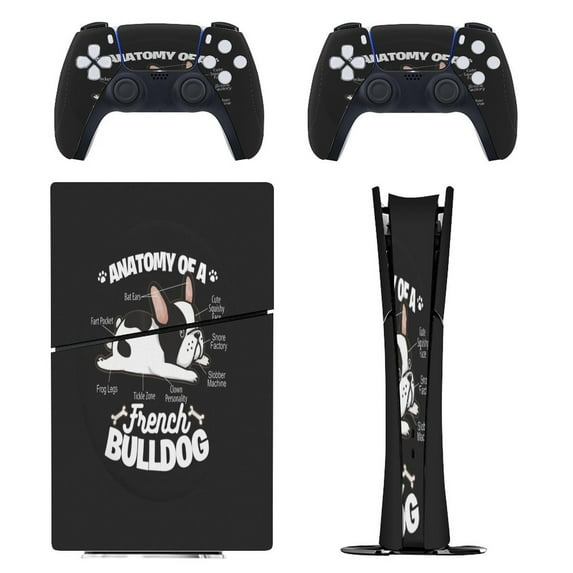 French Bulldog PS5/PS5 Pro/PS5 Slim Digital Disc Skin Sticker For Console And Controller Skins