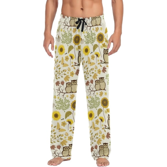 French Bulldog Pajama Pants Mens Lounge Pants Lightweight Men Pajama Bottoms with Pockets Drawstring