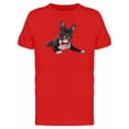 thumbnail image 1 of French Bulldog Puppy With Bow T-Shirt Men -Image by Shutterstock, Male 3X-Large, 1 of 2