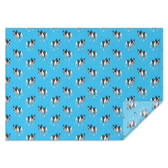 French Bulldog Rectangle Tablecloth 60"x84",Waterproof Polyester Rectangle Table Cloth, Wipeable Spillproof Polyester Tablecloth for Dining, Camping, Indoor and Outdoor