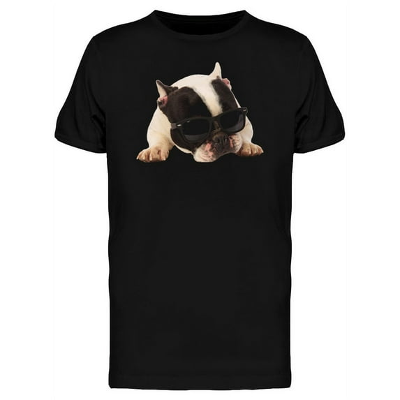French Bulldog Relaxing T-Shirt Men -Image by Shutterstock, Male XX-Large