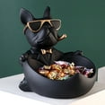 thumbnail image 1 of French Bulldog Sculpture Dog Statue with Tray and Keys Holder Storage Gift Home Decor Ornaments Rood Decor Animal Figurine, 1 of 6